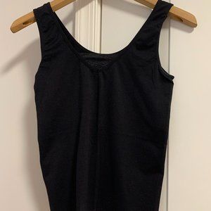 Cynthia Rowley (S) black camisole with lace detail